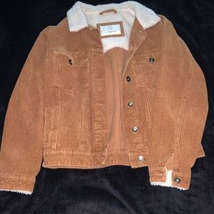 corduroy fuzzy jacket